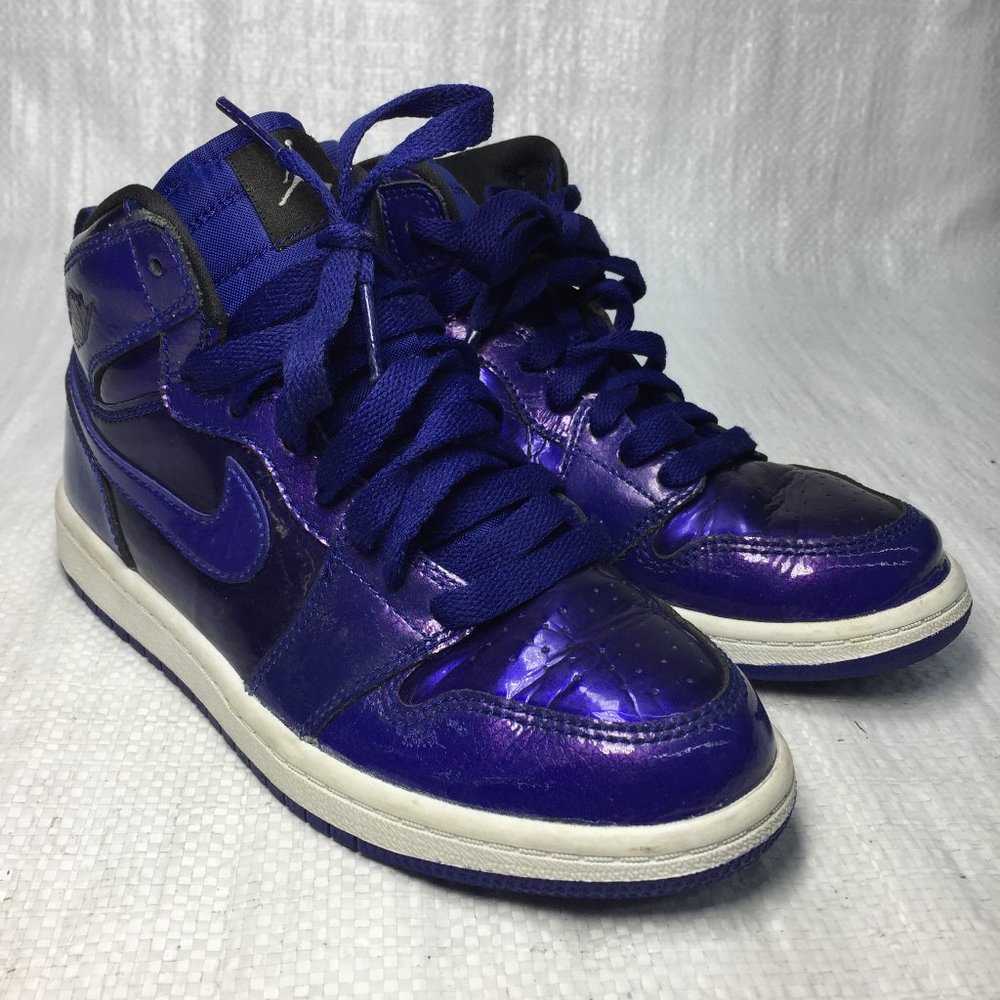 Nike Jordan 1 Retro Purple Metallic High Sneakers